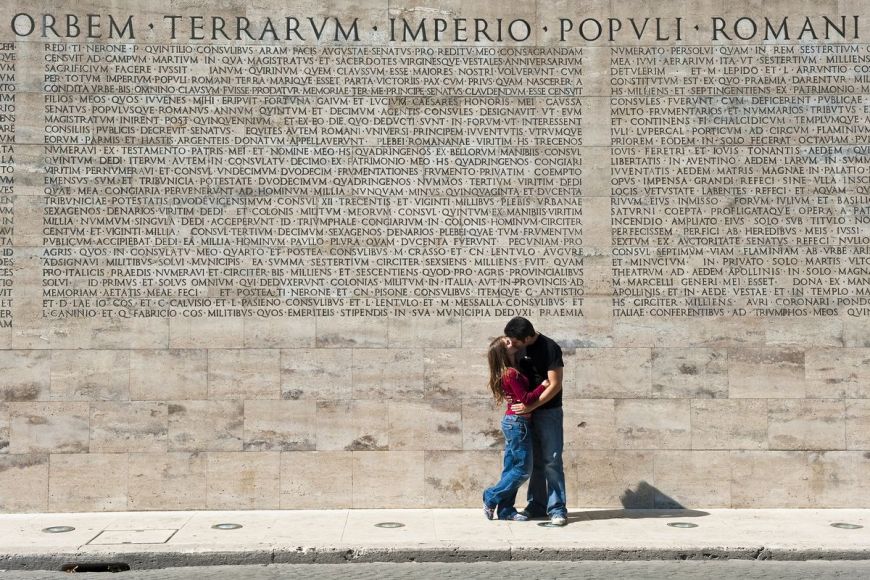 Young couple, Rome, Lazio, Italy