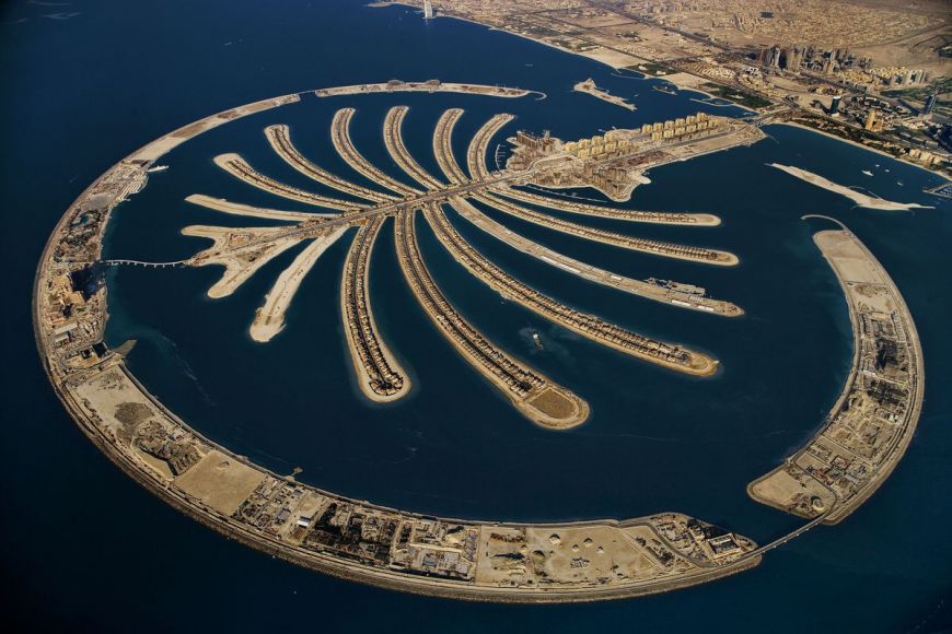 Palm Jumeirah artificial island, Dubai
