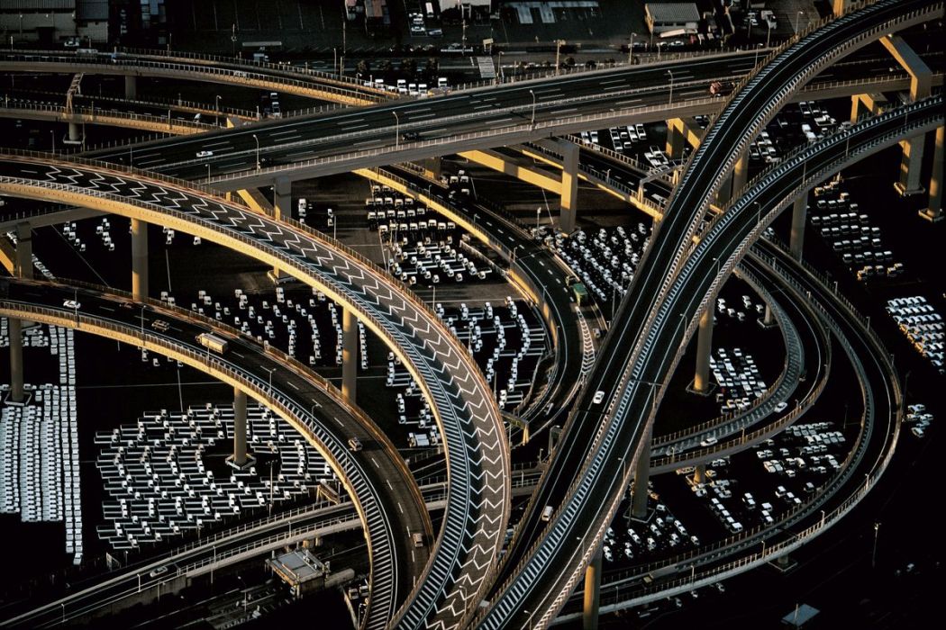 Motorway interchange, Japan