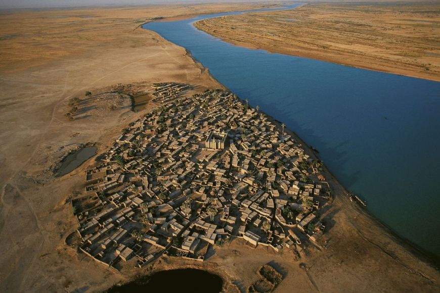 Village on  the Niger River, Mali